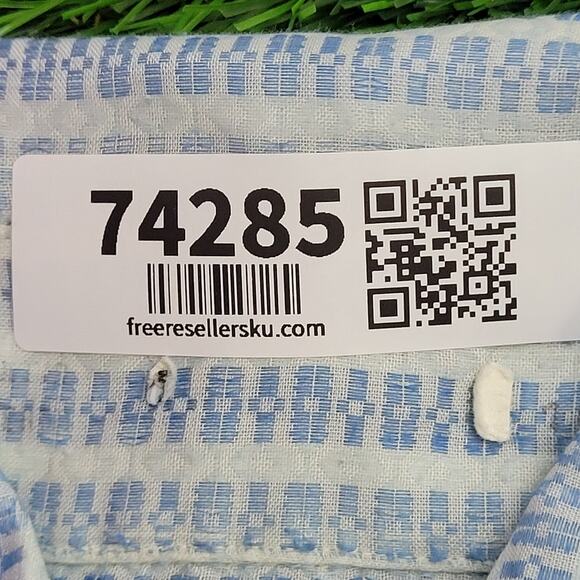 Vintage 70s Disco MOD Shirt Medium 22x30 Long-Tails USA - Picture 7 of 10